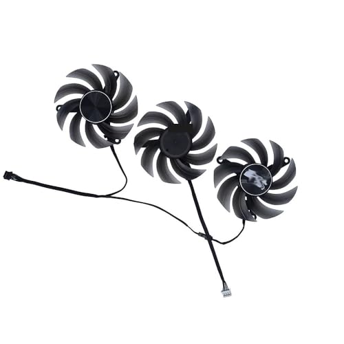 LFGOZSD Video VGA Kühler Grafikkarte Fan FD8015U12D Für Emtek RTX 3070Ti Black Edition D6X Für Leadtek WinFast 3070 Life ES(Triple FD8015U12D) von LFGOZSD