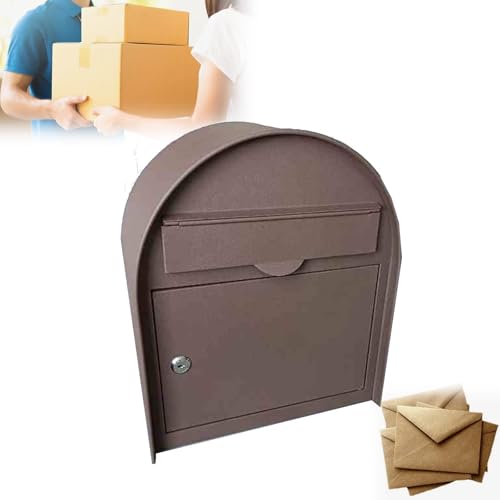LFHWHKJ 15-Zoll-Paketzustellungsboxen for den Außenbereich, Paketbehälter mit sicherer Aufbewahrung, Briefaufbewahrungsbox mit verschließbarem Deckel, wasserdichter, diebstahlsicherer Paketbriefkasten von LFHWHKJ