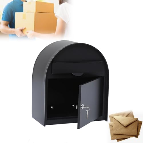 LFHWHKJ 15-Zoll-Paketzustellungsboxen for den Außenbereich, Paketbehälter mit sicherer Aufbewahrung, Briefaufbewahrungsbox mit verschließbarem Deckel, wasserdichter, diebstahlsicherer Paketbriefkasten von LFHWHKJ
