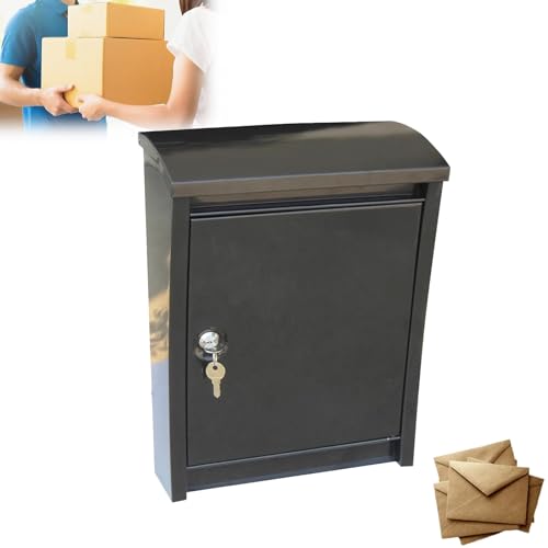 LFHWHKJ 16-Zoll-Paketkasten for den Außenbereich, Mini-Aufbewahrungsbox for Aufhängen von Briefen, Paketkasten mit sicherer Aufbewahrung, wasserdichter Diebstahlschutz-Paketbriefkasten for die Veranda von LFHWHKJ