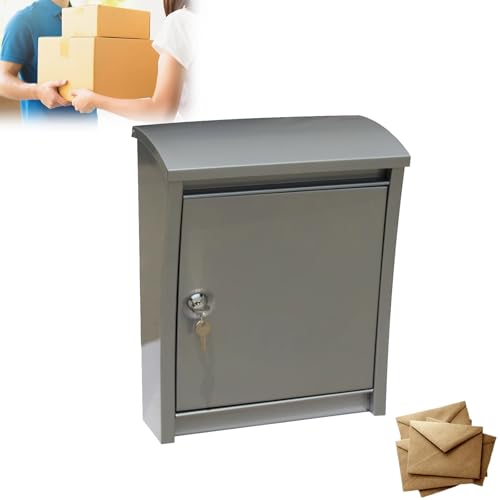 LFHWHKJ 16-Zoll-Paketkasten for den Außenbereich, Mini-Aufbewahrungsbox for Aufhängen von Briefen, Paketkasten mit sicherer Aufbewahrung, wasserdichter Diebstahlschutz-Paketbriefkasten for die Veranda von LFHWHKJ
