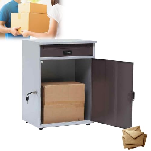 LFHWHKJ 22-Zoll-Paketboxen for den Außenbereich, ultragroßer Briefkasten for Pakete mit Passwortsperre, wasserdichter, diebstahlsicherer Paketbox for den Außenbereich, erforderlicher Paketbehälter for von LFHWHKJ