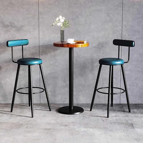 LFHWHKJ 41 Zoll runder Stehtisch und Stuhl, runder Kneipentisch in Thekenhöhe mit 2 Barhockern mit PU-Polsterung, Cocktailtisch, Stehtisch for Bar, Esszimmer, Küche, Bistro, Café, Restaurant(Table+Cha LFHWHKJ 41 Zoll runder Stehtisch und Stuhl, runder Kneipentisch in Thekenhöhe mit 2 Barhockern mit PU-Polsterung, Cocktailtisch, Stehtisch for Bar, Esszimmer, Küche, Bistro, Café, Restaurant(Table+Cha von LFHWHKJ