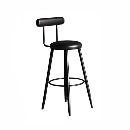 LFHWHKJ 41 Zoll runder Stehtisch und Stuhl, runder Kneipentisch in Thekenhöhe mit 2 Barhockern mit PU-Polsterung, Cocktailtisch, Stehtisch for Bar, Esszimmer, Küche, Bistro, Café, Restaurant(Chair D 6 von LFHWHKJ