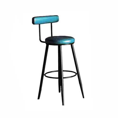 LFHWHKJ 41 Zoll runder Stehtisch und Stuhl, runder Kneipentisch in Thekenhöhe mit 2 Barhockern mit PU-Polsterung, Cocktailtisch, Stehtisch for Bar, Esszimmer, Küche, Bistro, Café, Restaurant(Chair C 7 von LFHWHKJ