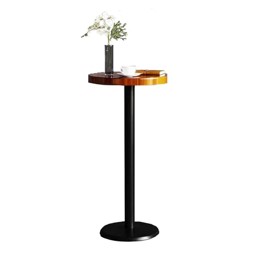 LFHWHKJ 41 Zoll runder Stehtisch und Stuhl, runder Kneipentisch in Thekenhöhe mit 2 Barhockern mit PU-Polsterung, Cocktailtisch, Stehtisch for Bar, Esszimmer, Küche, Bistro, Café, Restaurant(Table 95) von LFHWHKJ
