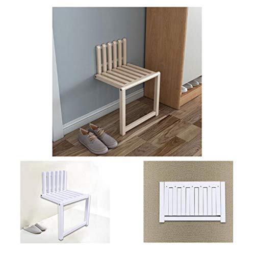 LFIEVO Massivholz-Klappstuhl Unsichtbarer Schuhwechselhocker an Der Wand Maximale Tragf?higkeit 300 Kg Platzsparender Multifunktionsstuhl von LFIEVO