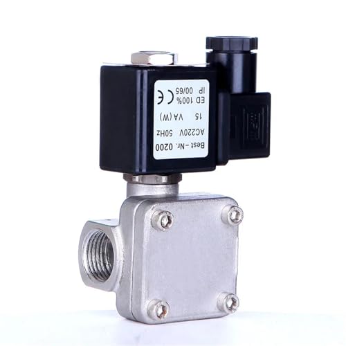 1/2 "Edelstahl Hochdruckventil 110 V 24 V 12 V 24 v Normalerweise geschlossen 1 stücke(G_12VDC_VITON-SEAL) von LFJQFQR