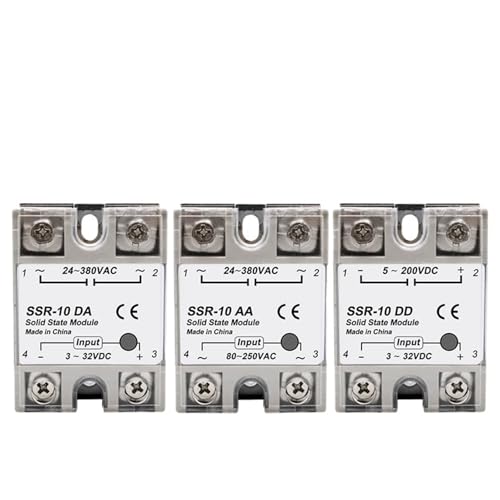 1 stücke Solid State Relais Einphasig Nicht-kontaktieren DC Zu AC 24-380VAC 10A 25A 40A 50A 60A 80A 100A(DC-AC,25A) von LFJQFQR
