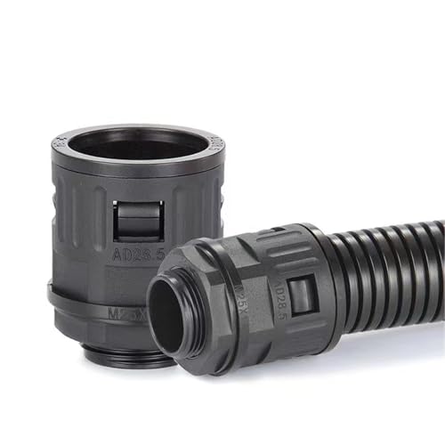 10 stücke M12-M63 Kunststoff Wellrohrverbindungsrohr AD10-AD54.5 Rohr Nylonverbindung(AD28.5-PG21,10PCS) von LFJQFQR