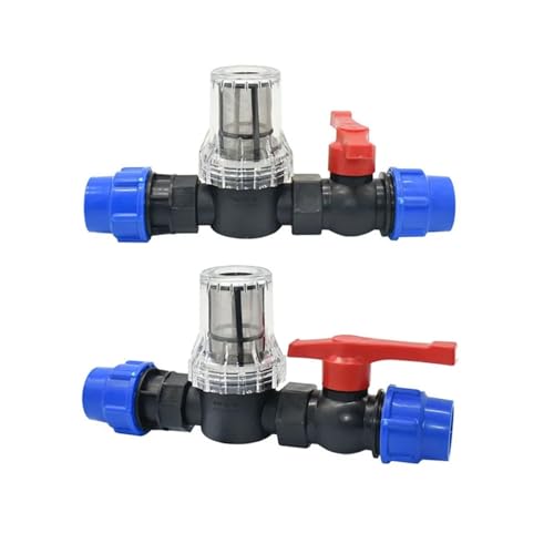 25mm 32mm PE Rohr Schnell Anschluss Wasserhahn Filter Wasser Ventil Kunststoff Schlauch Fitting Bauernhof Outdoor Regenwasser Sammlung eimer(32-B) von LFJQFQR