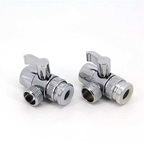 3-Wege-M22/M24-Schalter-Wasserhahn-Adapter, Waschbecken-Splitter, Umstellventil, Wasserhahn-Anschluss for Toilette, Bidet, Dusche, Badezimmer, Küche(Type 2) von LFJQFQR