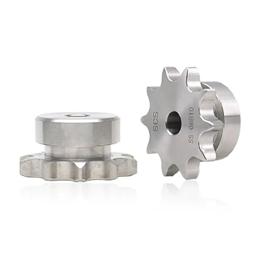 304 Edelstahl-Kettenrad 06B/08B/10A/12A 10-25 Zähne Industrie-Antriebskettenrad-Getriebekette(08B,16 Teeth) von LFJQFQR