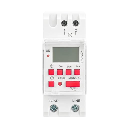 30A 20A 16A Elektrischer digitaler Zeitschalter Programmierbarer AC DC 12V 24V 110V 220V 240V Elektronische Timer(THC-20A-ACDC12V) von LFJQFQR