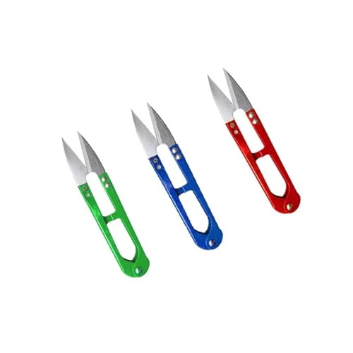 3Pcs Gartenschere Scharfe Schere Gartenanlage Scissor Zweig Pruner Trimmer Werkzeug Nähen Kleidung Faden Schneiden Schneider(A-12 3pcs) von LFJQFQR