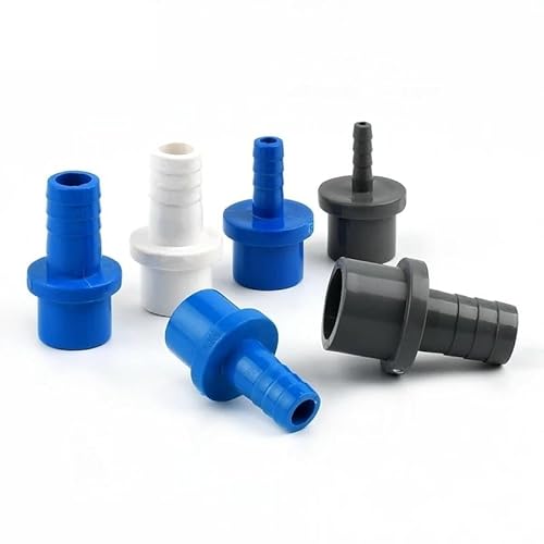 4~10 Stück 20~32 mm auf 5/8/10/12/14/16/18/20/25 mm PVC-Schlauch-Schnellverbinder Hartrohr Kunststoff-Pagoden-Verbindungsrohr-Adapter(OD 25mm to 16mm,White(4Pcs)) von LFJQFQR