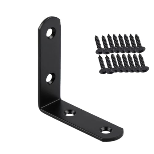 4 Teile/los Edelstahl L Förmigen Ecke Code Halterung for Bord Regal Unterstützung(Chrome) von LFJQFQR
