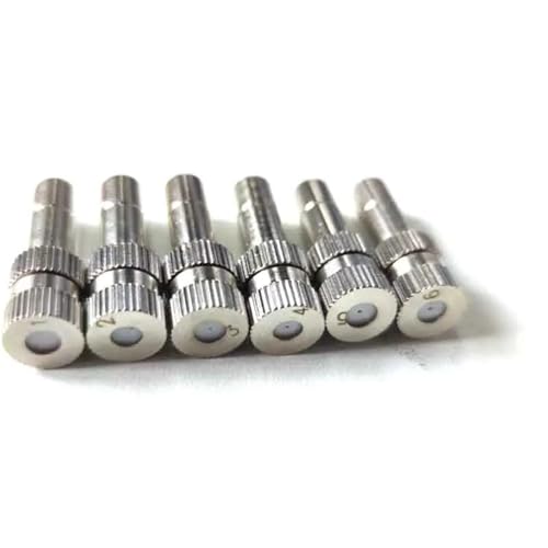5 stücke Zerstäubung Nebel Düse Garten Wasser Bewässerung Sprinkler Schnell Schieben Düsen for Beschlagen Kühlsystem(5pcs orifice 0.2mm) von LFJQFQR