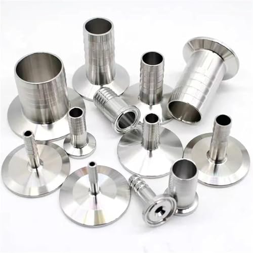 6MM-76MM Edelstahl 304 Sanitär Schlauch Barb Rohr Fitting Ferrule OD 50,5mm-76mm fit 1.5 "3“ Tri Clamp(16mm x Ferrule 50.5) von LFJQFQR
