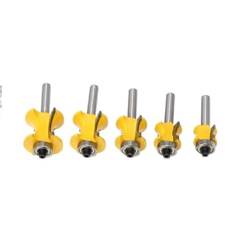 8mm Schaft Lager Halbrund Cutter Ball Cutter Holz Cutter 1/5PCS(28.5mm) von LFJQFQR