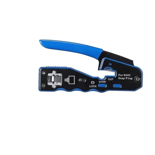 Crimpzange RJ45 Cat5e Cat6 Cat6a Ethernet Crimper Crimpzange for 8-polige Modularstecker, mit Abisolierzange 1 Stück Crimpzange RJ45 Cat5e Cat6 Cat6a Ethernet Crimper Crimpzange for 8-polige Modularstecker, mit Abisolierzange 1 Stück von LFJQFQR