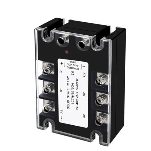 Dreiphasiges Halbleiterrelais 3 Phasen 10A 25A 40A 60A 80A 100A 120A 150A 200A AC-Steuerung AC DC-Steuerung AC 25DA 380VAC(AC-AC,10A) von LFJQFQR