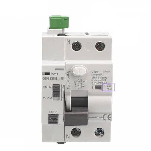 GRD9L-R Typ A Auto Recloser 40A 63A 30mA 100mA 300mA Sicherheit Breaker Diferencial Rearmable Automatico(A Type-4P-40A-30mA) von LFJQFQR