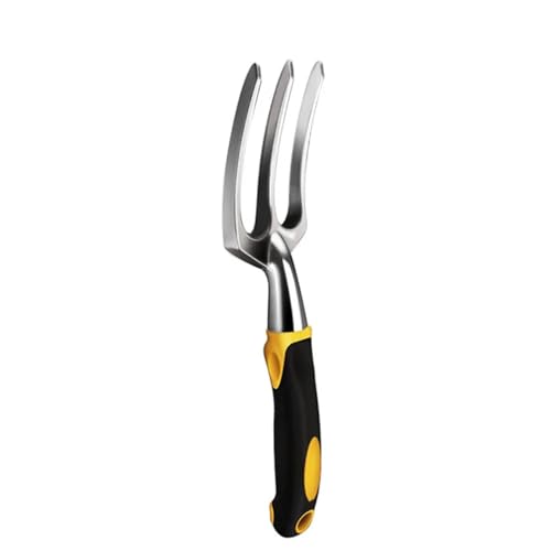Gartenwerkzeug Handkelle Harke Grubber Weeder Werkzeuge mit ergonomischem Griff Garten Rasen Ackerland Transplantation Gartenarbeit Bonsai Werkzeug(Weeding fork) von LFJQFQR