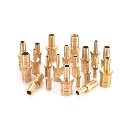 Gerader Adapter aus Messing-Kupferrohr, 6 mm auf 4 mm, 10 mm auf 6 mm, 16 mm auf 10 mm, Reduzierung des Umwandlungsschlauchanschlusses, 1 Stück(10 to 8 mm) von LFJQFQR