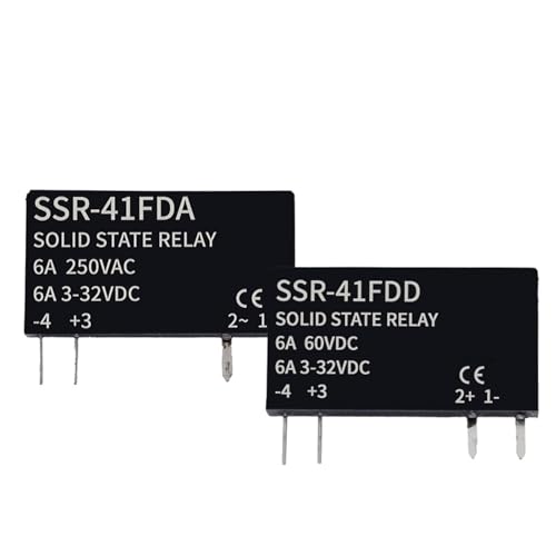 Halbleiterrelais Schlankes Relais berührungslose DC zu AC DC zu DC SSR-41FDA SSR-41FDD 6A(1PCS Only SSR DA) von LFJQFQR