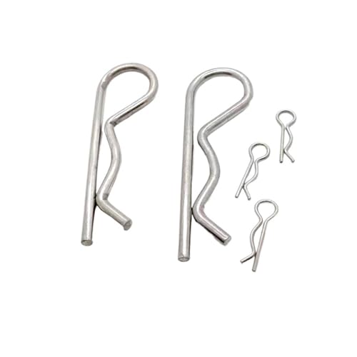 M1 1,2 1,6 1,8 2 2,5 3 3,5 4 5 304 Edelstahl R Federsplint Wellenform Split Clip Clam Traktorstift for Auto(2pcs M4x90mm) von LFJQFQR
