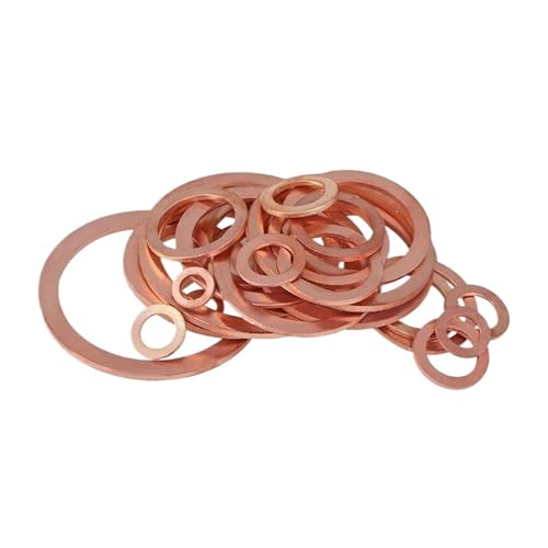 M13 - M15 Kupferdichtringe Kupferdichtung Flachdichtung DIN7603A M13 M14 M15 25/50 STÜCKE(M13x16x1-50PCS) von LFJQFQR