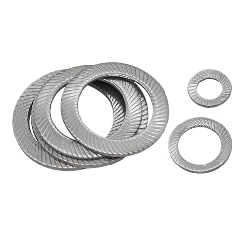 M2 - M36 Sicherungsscheiben mit doppelseitigem Druck 304 Edelstahl M6 M8 M12 M14 m27 DIN9250 3-100 STÜCKE(M12-40PCS) von LFJQFQR