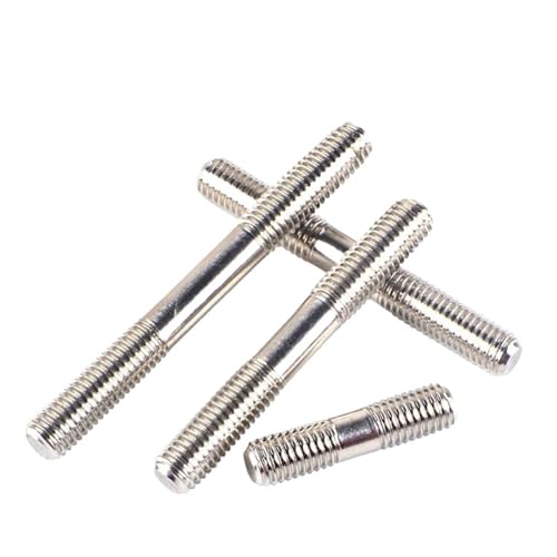 M3 M4 M5 Doppelendbolzen Klemmtyp 304 Edelstahl Isometrische Doppelkopfschrauben 4-60 Stück(M4x160-6PCS) von LFJQFQR