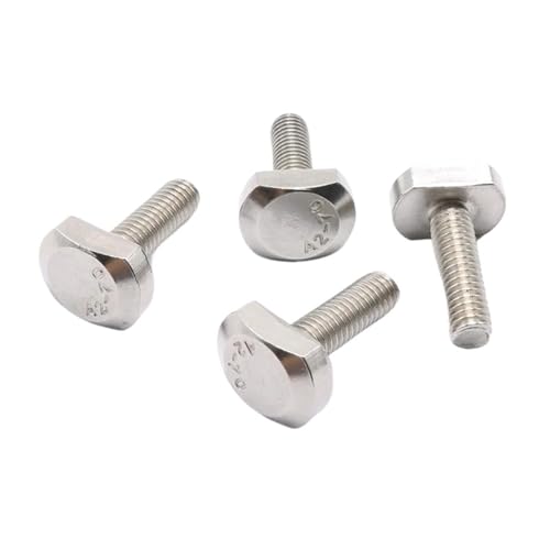 M5 M6 M8 M10 M12 304 A2 Edelstahl Hammerkopfschraube Nutbolzen for T-Nut-Rutschschiene Gehrungsschiene GB37 1-10 STÜCK(35mm,10pcs M6) von LFJQFQR