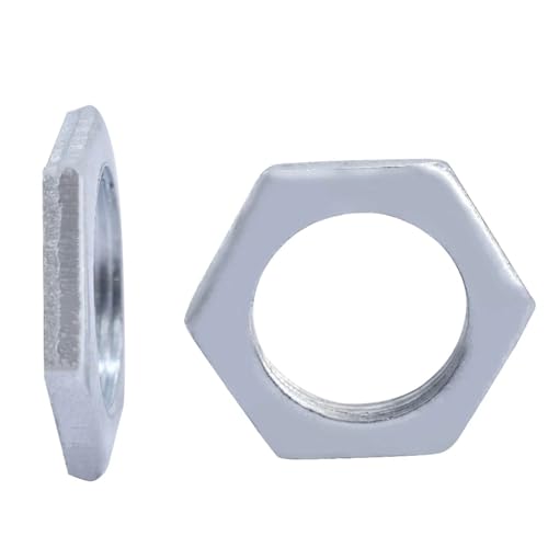 M6 M8 M10 M12 M14 M16 M18 Sechskantmutter mit feiner Zahnung, ultradünne Muttern, kleine Sechskant-Flachmutter (M16 x 1 x 4 (5 Stück)) von LFJQFQR