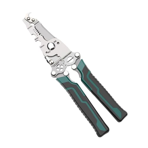 Multifunktionale faltbare Abisolierzange mit hochharten Schneidkanten, Crimper, Kabelschneider, Zange, geeignet, 1 Stück Multifunktionale faltbare Abisolierzange mit hochharten Schneidkanten, Crimper, Kabelschneider, Zange, geeignet, 1 Stück von LFJQFQR