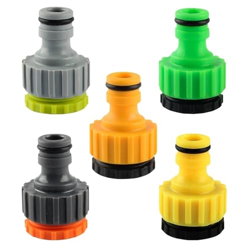 Schlauch-Schnellkupplung, 16 mm Nippel, Innengewinde, Schlauch, Wasserhahn-Adapter, Gartenbewässerung, Bewässerungsarmaturen, Universal 1/2 3/4 Zoll(1I2 3I4 Gray) von LFJQFQR