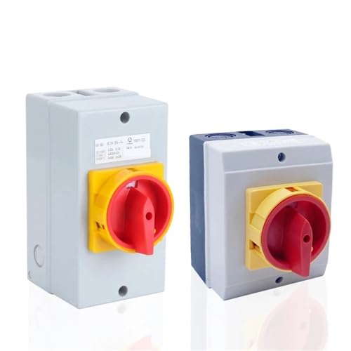 YMD11-D Serie Box Isolator Schalter OFF-ON 25A 32A 3/4P Dreh Umschaltung Cam Selector Gehäuse Trennen Control Circuit LW30(B type,32A_4P 8TERMIANLS) von LFJQFQR