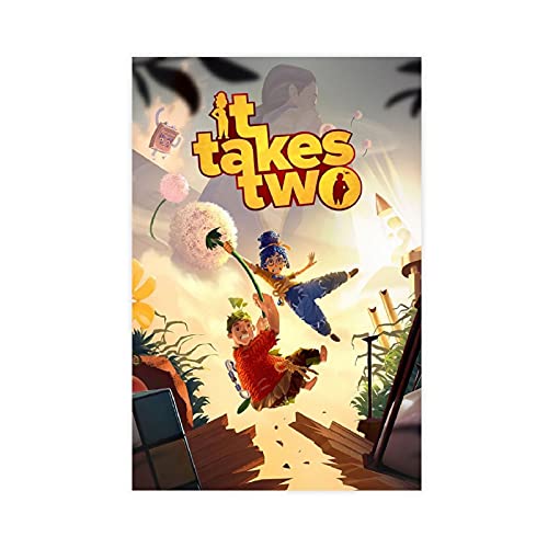 Game Poster It Takes Two Leinwand-Poster, Wandkunst, Deko, Bild, Gemälde für Wohnzimmer, Schlafzimmer, Dekoration, ungerahmt: 30 x 45 cm Game Poster It Takes Two Leinwand-Poster, Wandkunst, Deko, Bild, Gemälde für Wohnzimmer, Schlafzimmer, Dekoration, ungerahmt: 30 x 45 cm von LFJT