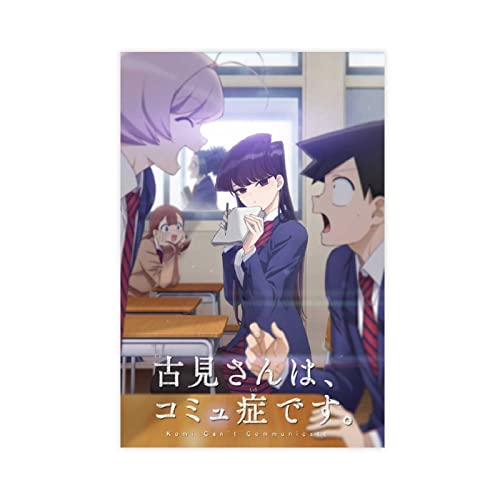 Komi San Can''t Communicate Anime Cover Leinwand Poster Schlafzimmer Dekor Sport Landschaft Büro Zimmer Dekor Geschenk ungerahmt: 30 x 45 cm von LFJT