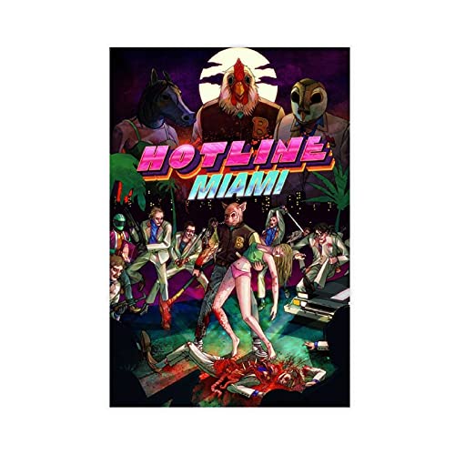 LFJT Hotline Miami Leinwand-Poster mit allen Charakteren, für Schlafzimmer, Dekoration, Sport, Landschaft, Büro, Raumdekoration, Geschenk, 30 x 45 cm LFJT Hotline Miami Leinwand-Poster mit allen Charakteren, für Schlafzimmer, Dekoration, Sport, Landschaft, Büro, Raumdekoration, Geschenk, 30 x 45 cm von LFJT