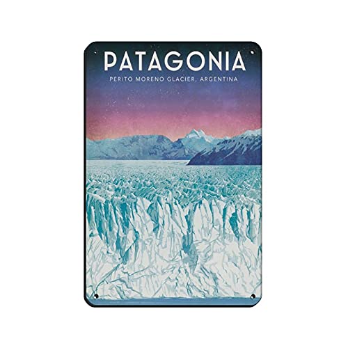 Vintage-Poster mit Weltreise-Motiv, Patagonia Chile 1, Blechschild, Vintage, Metall, für Kneipen, Clubs, Cafés, Bars, Zuhause, Wandkunst, Dekoration, Poster, 20 x 30 cm Vintage-Poster mit Weltreise-Motiv, Patagonia Chile 1, Blechschild, Vintage, Metall, für Kneipen, Clubs, Cafés, Bars, Zuhause, Wandkunst, Dekoration, Poster, 20 x 30 cm von LFJT