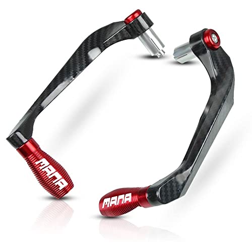 Für APRILIA MANA 850 Motorrad CNC Lenkergriffe Schutz Kupplungsbremshebel Lenkerhebelschutz(Rot) von LFSKIUDS