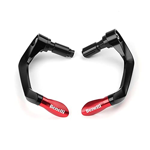 Für Benelli TNT125 TNT135 TRK502 GT Mit Motorrad CNC Aluminium Lenkergriffe Schutz Bremskupplungshebel Schutzschutz(Schwarz Rot) von LFSKIUDS