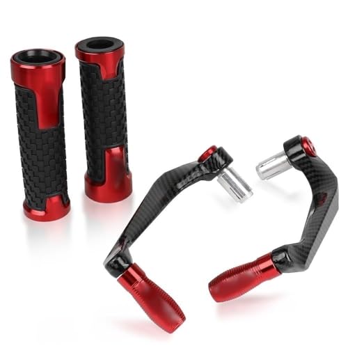 Für CB600F CB599 Hor&net 1998-2022 Motorrad CNC Lenkergriffschutz Kupplungsbremshebel Lenkerhebelschutz 7/8" 22mm(Rot) von LFSKIUDS
