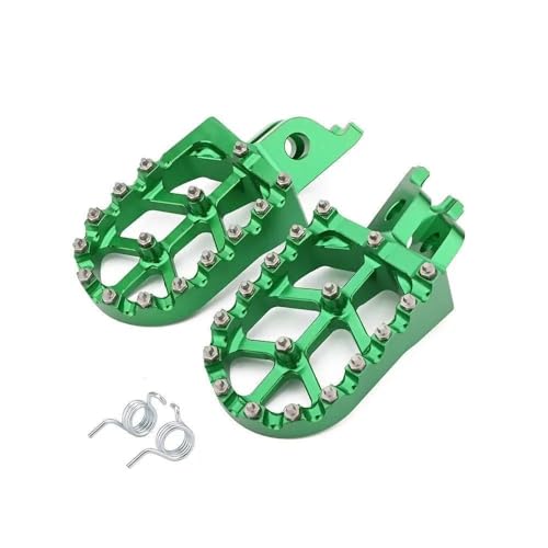 Für Hon&da CR125 CR250 CRF150R CRF250R CRF250X CRF450R CRF450X CRF250L CRF250M Motorrad Fußrasten Stützen Rutschfeste Fußrasten Offroad-Pedale Pedalhalterung(Grün) von LFSKIUDS