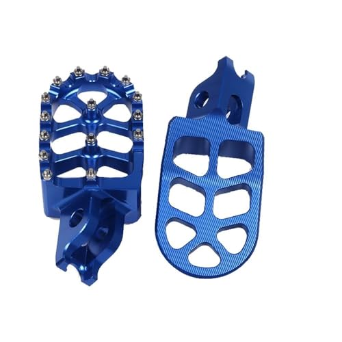 Für Hon&da CRF450R CRF450RX CRF450X CRF450L CRF450RL CRF 450 R RX CRF450 Motorrad Fußstützen Fußrasten Fußrasten Pedale Platte Offroad Breite Fußstützen Pedalhalterung(Blau) von LFSKIUDS