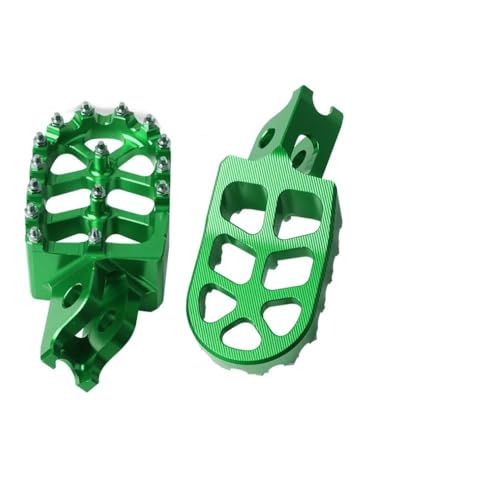 Für Hon&da CRF450R CRF450RX CRF450X CRF450L CRF450RL CRF 450 R RX CRF450 Motorrad Fußstützen Fußrasten Fußrasten Pedale Platte Offroad Breite Fußstützen Pedalhalterung(Grün) von LFSKIUDS