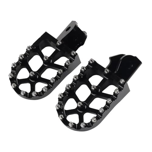 Für K&awasaki KLX150L KLX150BF KLX 150 L KLX150 BF KLX 150L KLX 150BF Motorrad Fußstützen Fußrasten Fußrasten Pedale Platte Offroad Breite Fußstützen Pedalhalterung(Schwarz) von LFSKIUDS